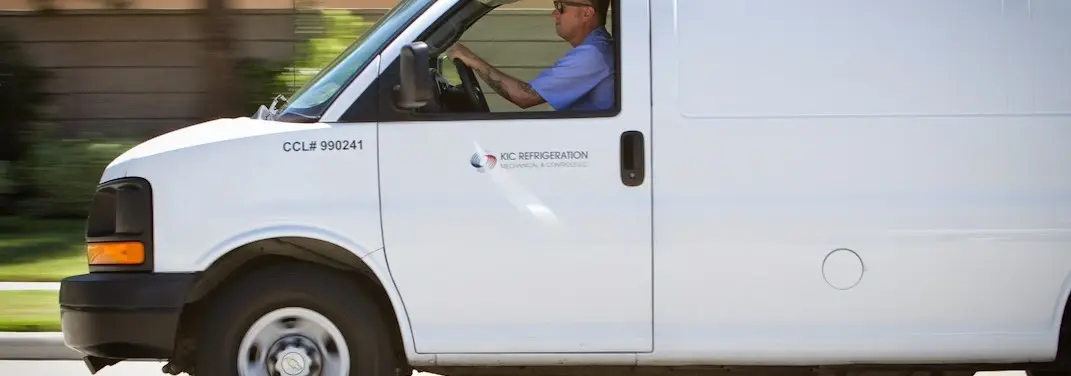 KIC Refrigeration service vehicle serving Beatrice area